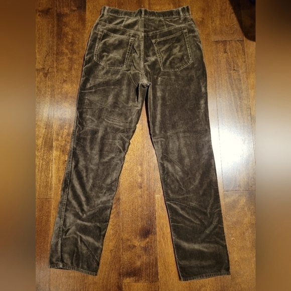 Vintage chocolate brown velour pants - Picture 3 of 4